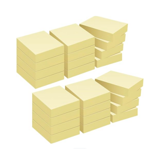 Post-it 40x50mm set di 3 pezzi 100 foglietti