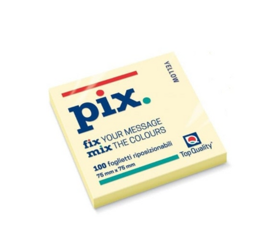 Post-it 75x75mm giallo 100fg