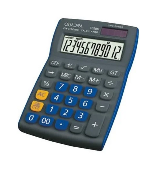 Calcolatrice 12 Cifre + ricarica solare