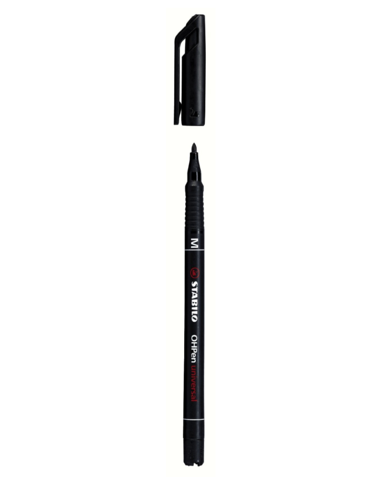 Marcatore - STABILO OHPen universal Permanente - Tratto Medio (1 mm) - Nero