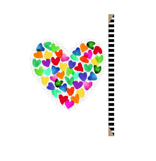 Biglietto doppio + busta augurale Cuore