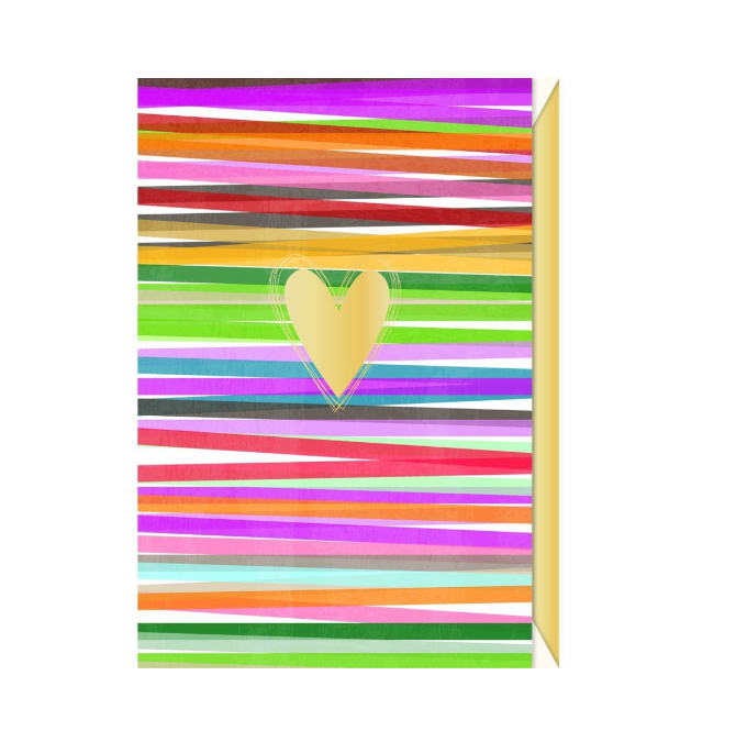 Biglietto doppio + busta augurale Cuore