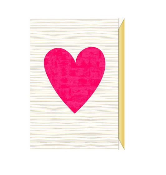 Biglietto doppio + busta augurale Cuore