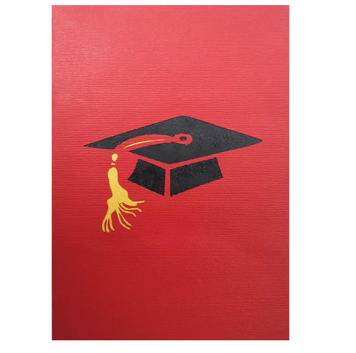 Biglietto Augurale Origami Tocco Laurea