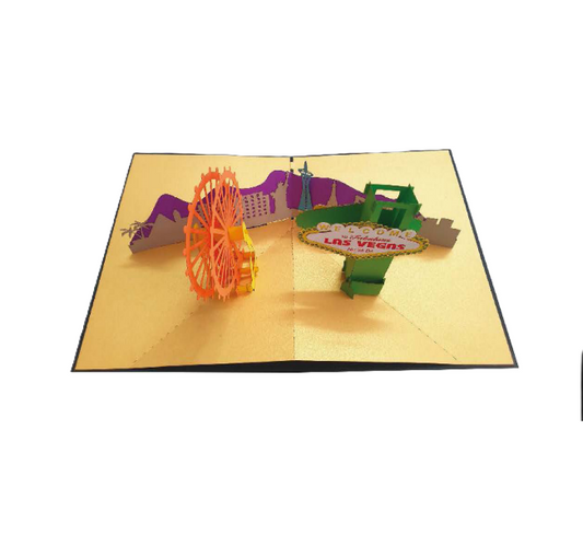 Biglietto Augurale Origami Las Vegas