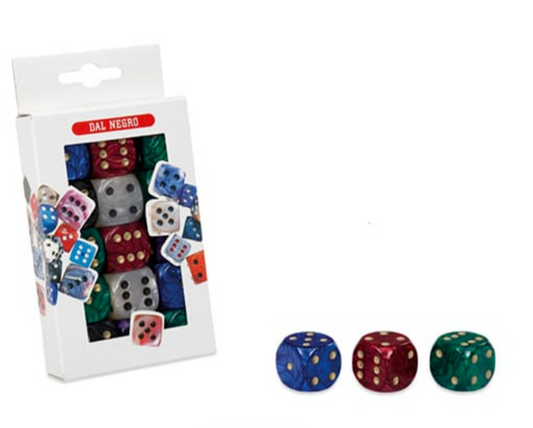 Dadi da gioco colorati Puntati Colorati da 22mm