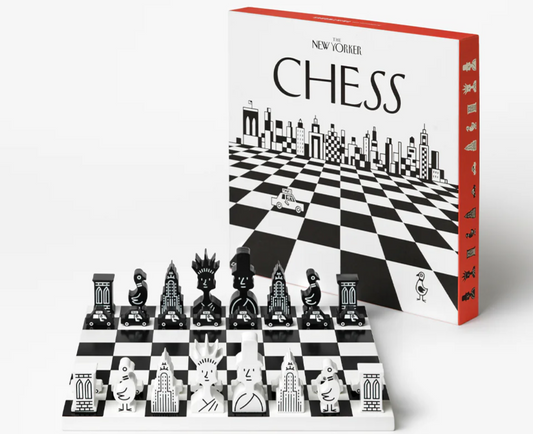 Scacchiera THE NEW YORKER, nero / bianco, Printworks
