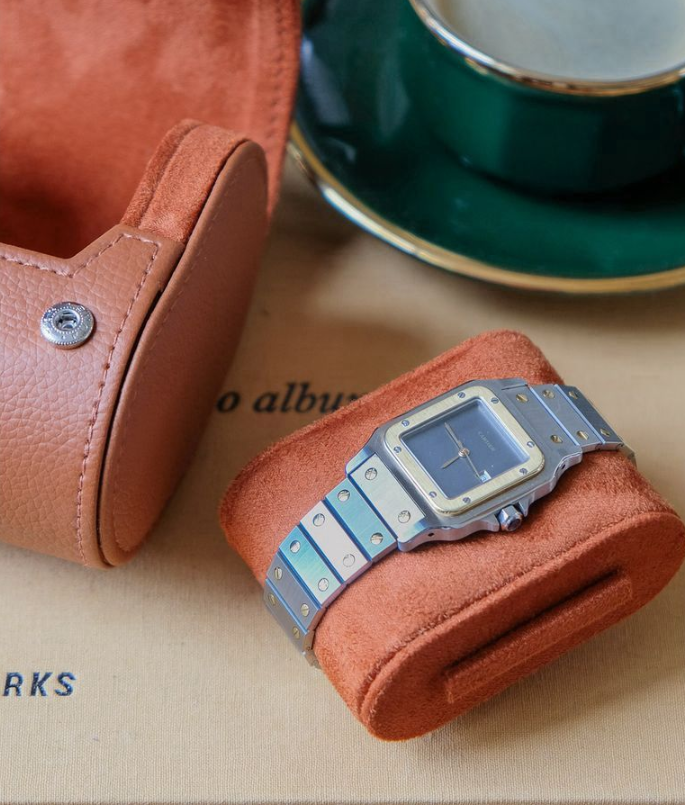 Custodia per orologi - James - 3 posti Cognac Maison Scarlett