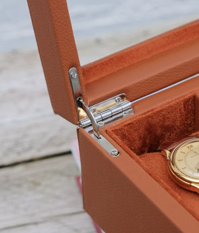 Custodia per orologi - Jean - 5 posti Cognac Maison Scarlett