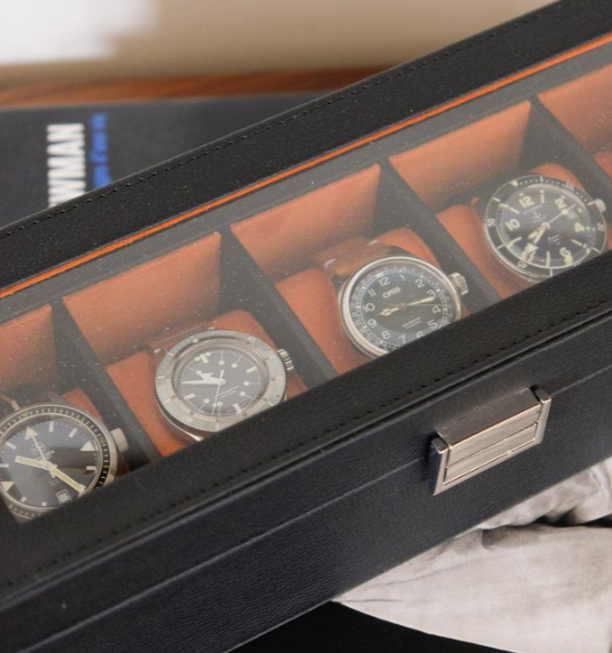 Custodia per orologi - Jean - 5 posti Nero Maison Scarlett