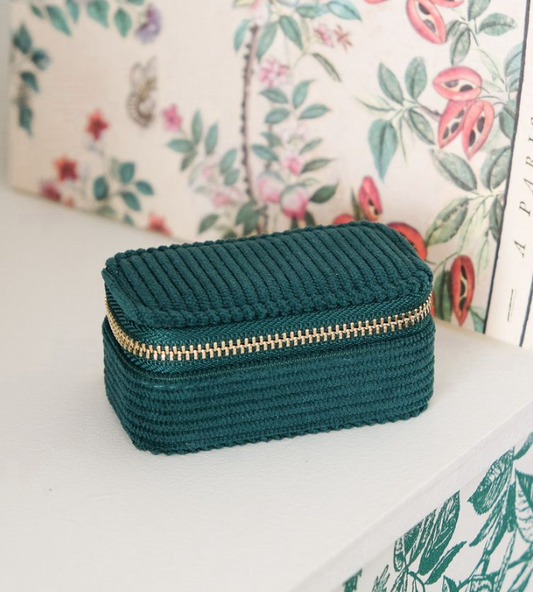 Portagioie Marie - Corduroy Verde Scuro Maison Scarlett