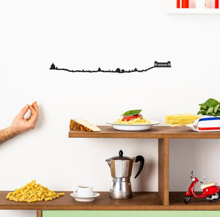 Skyline Roma Profilo in Acciaio Nero 50cm