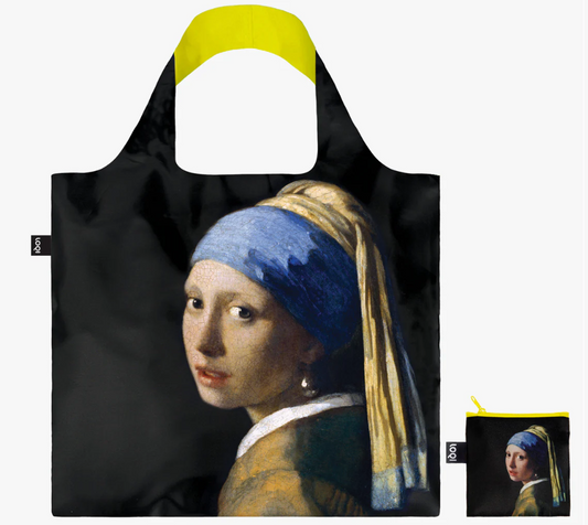 JOHANNES VERMEER Girl with a Pearl Earring Neon Recycled Bag - Loqi®