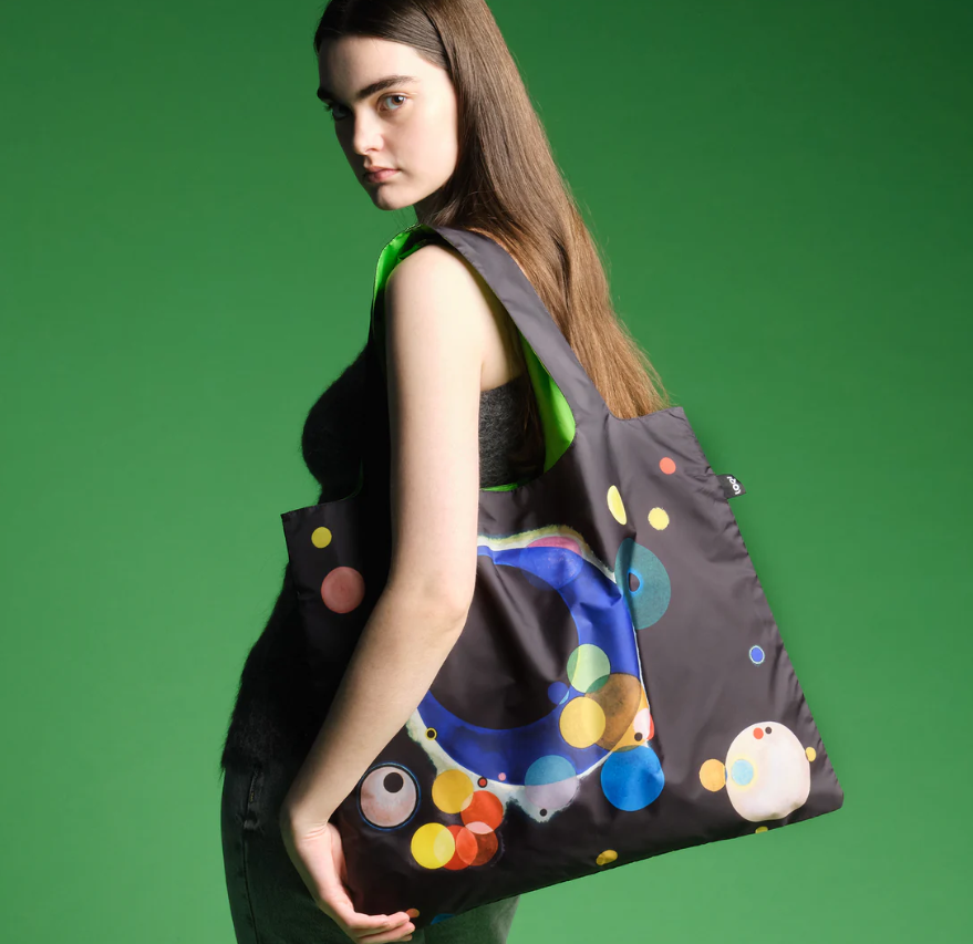 WASSILY KANDINSKY Several Circles Neon Recycled Bag - Loqi®