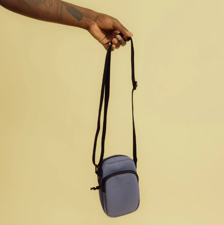 Corossbodybag Street Velvet Blue Beckmann