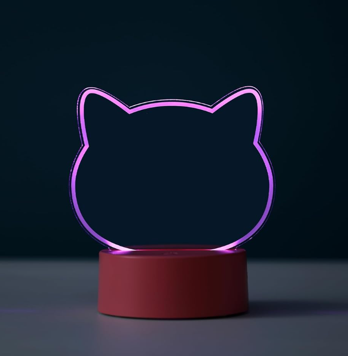 Lampada a lavagna scrivibile e cancellabile DIY CAT