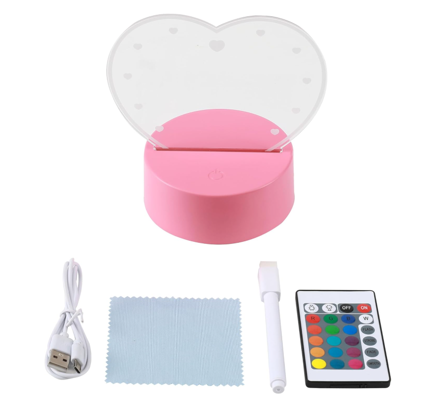 Lampada a lavagna scrivibile e cancellabile DIY FOLLOW YOUR HEART