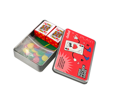 Mini Gioco POKER Scatola metallo