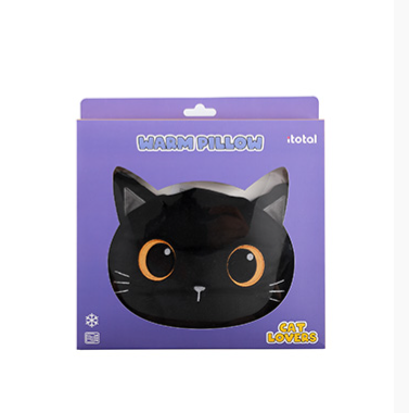 Cuscino riscaldabile/raffeddabile semi GATTO NERO