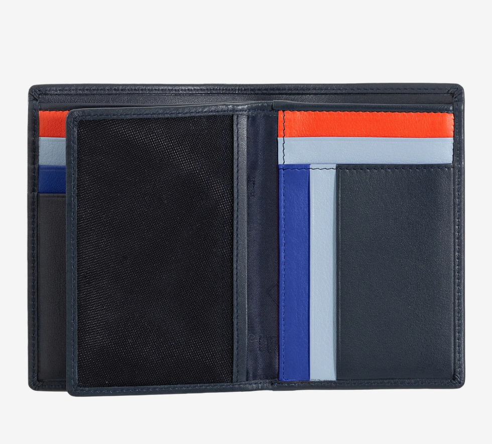 Portafoglio uomo RFID Colorful Navy - Tiberio - DùDù