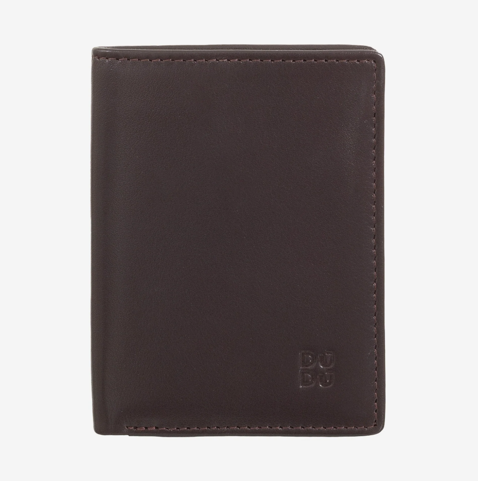 Portafoglio uomo slim piccolo in pelle RFID Burgundy- Rodi - DùDù