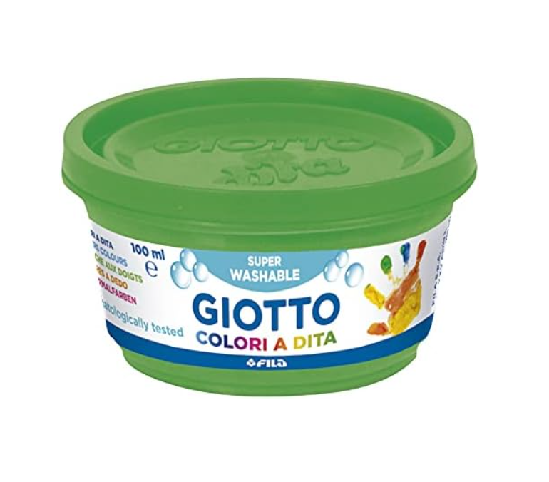 Giotto Tempere colori a dita 6 vasetti da 100 ml