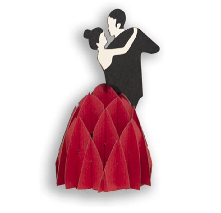 Biglietto Augurale Origami Ballerini