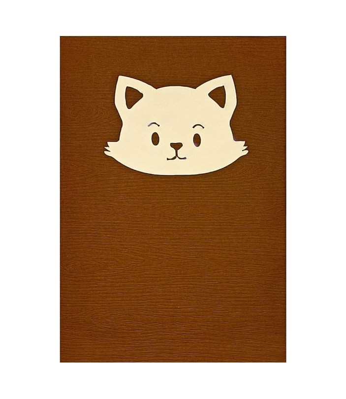 Biglietto Augurale Origami Gattini