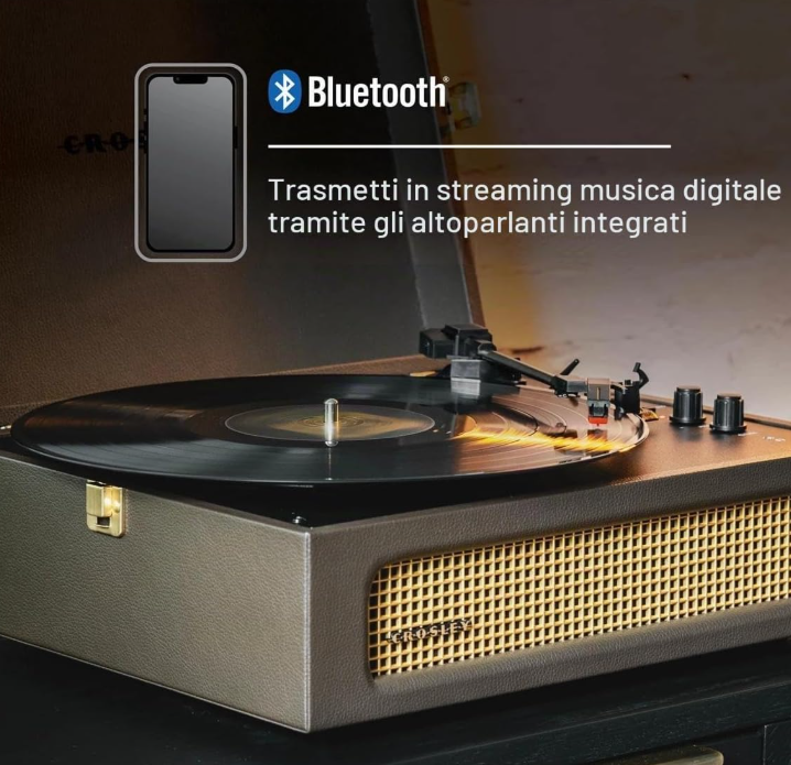 Giradischi Bluetooth Voyager COCOA 33/45/78 giri