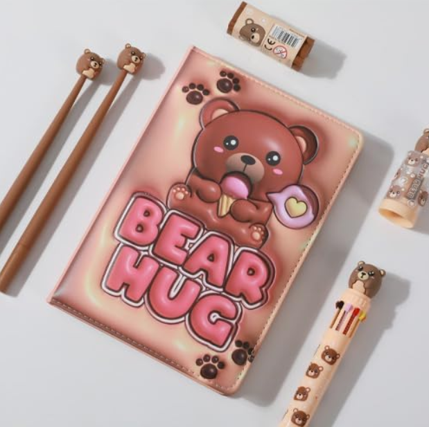 Notebook A5 BEAR HUG 3D