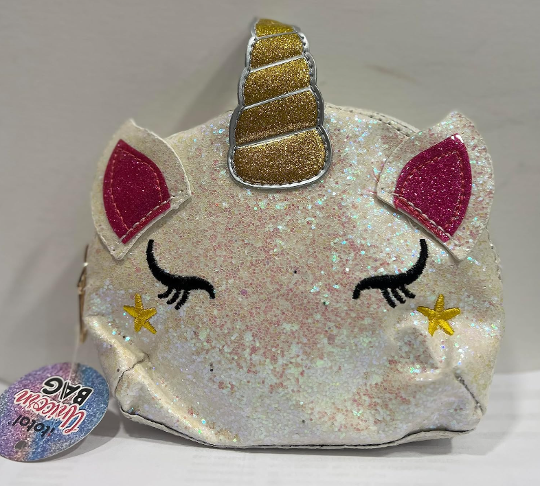 Pochette con tracolla Unicorno Nera