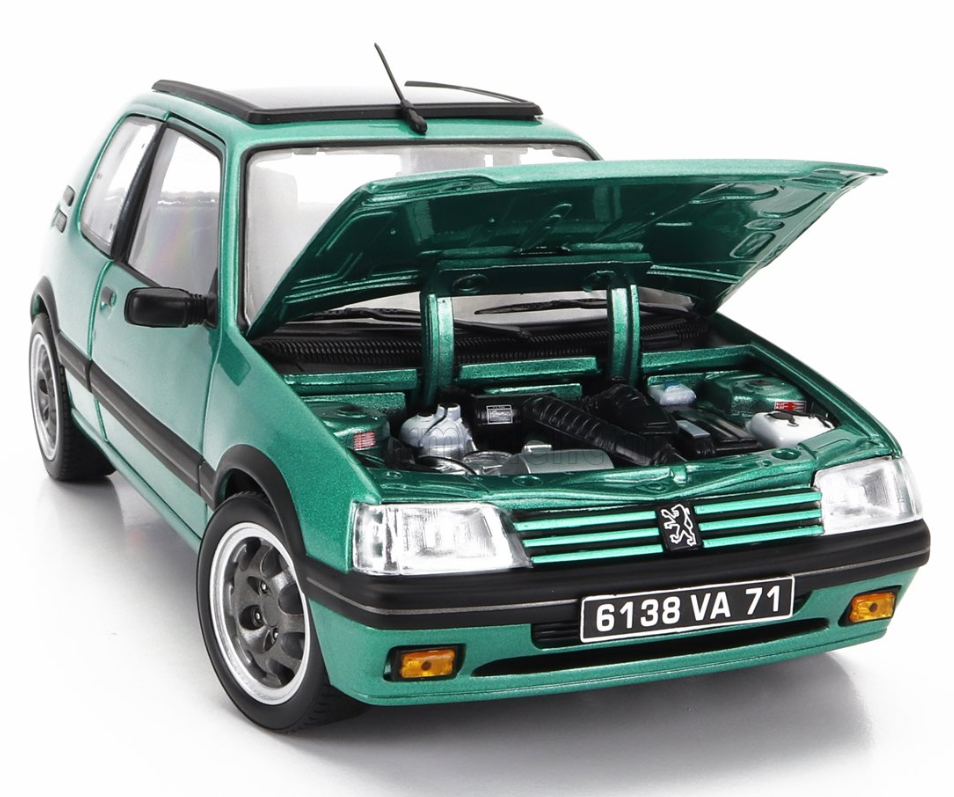 Modellino in scala 1/18 PEUGEOT 205 1 9 GTi GRIFFE WITH WINDOROOF 1991