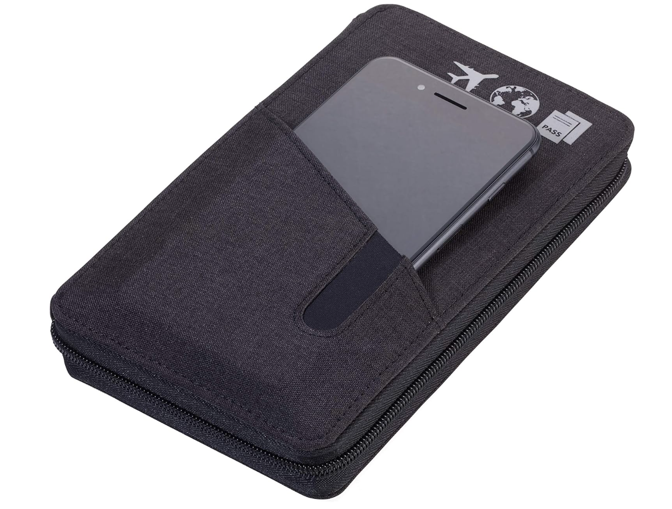 Organizer/Astuccio da viaggio nero "CARGOSAFE"