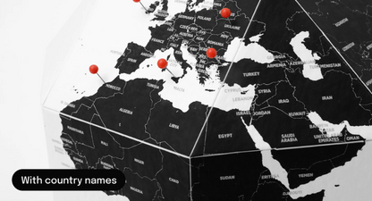 Mappamondo Poliedrico DearWorld with country names Medio