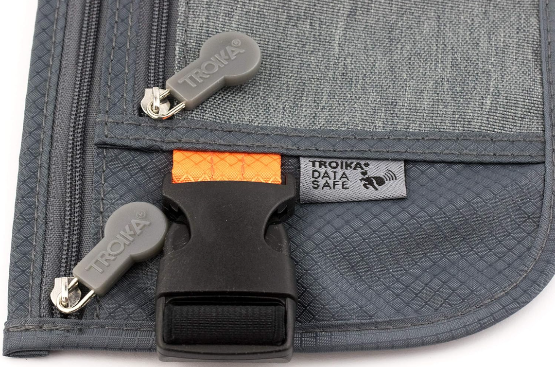 Marsupio Porta documenti con 2 scomparti Grigio