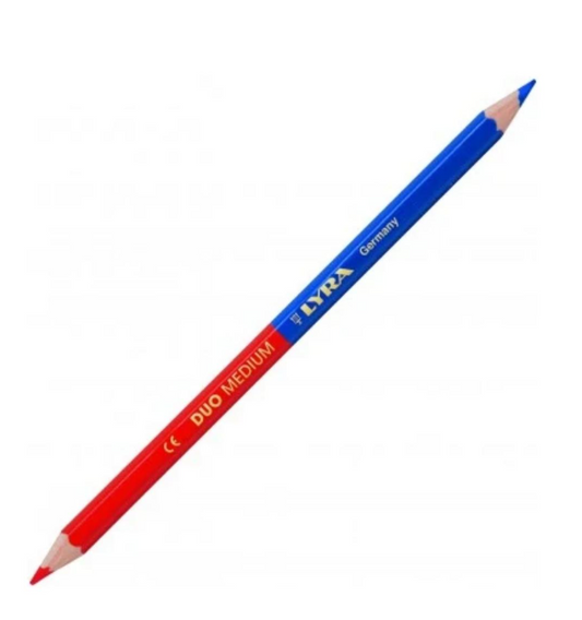 Matita Bicolore Rosso/Blu Medium Lyra