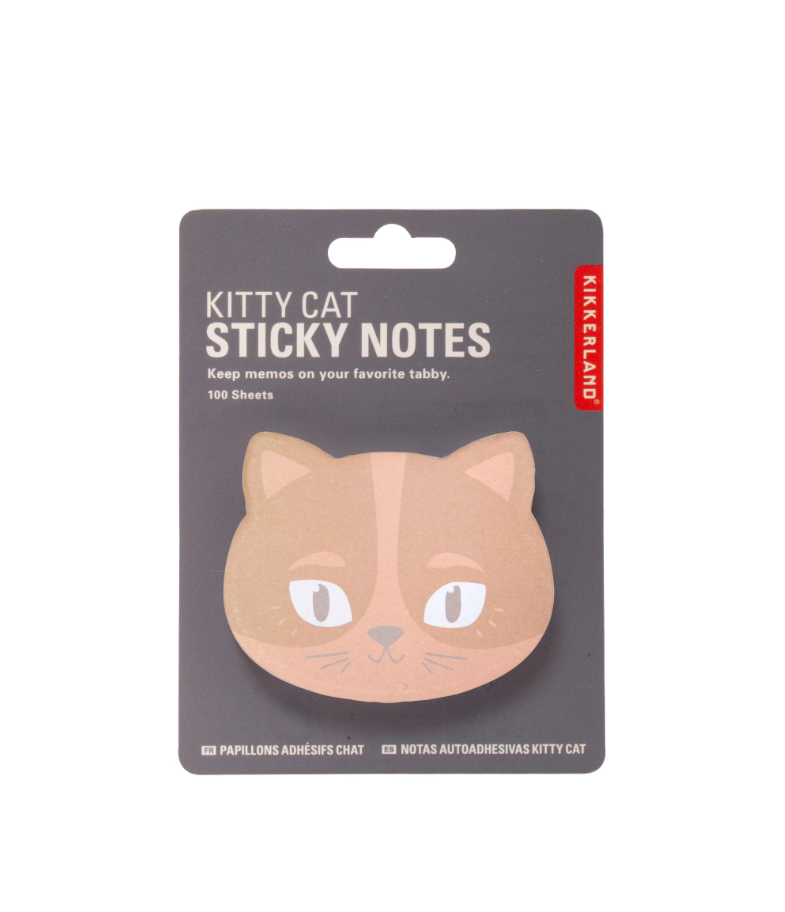 Bigliettini adesivi  Gatto Grigio