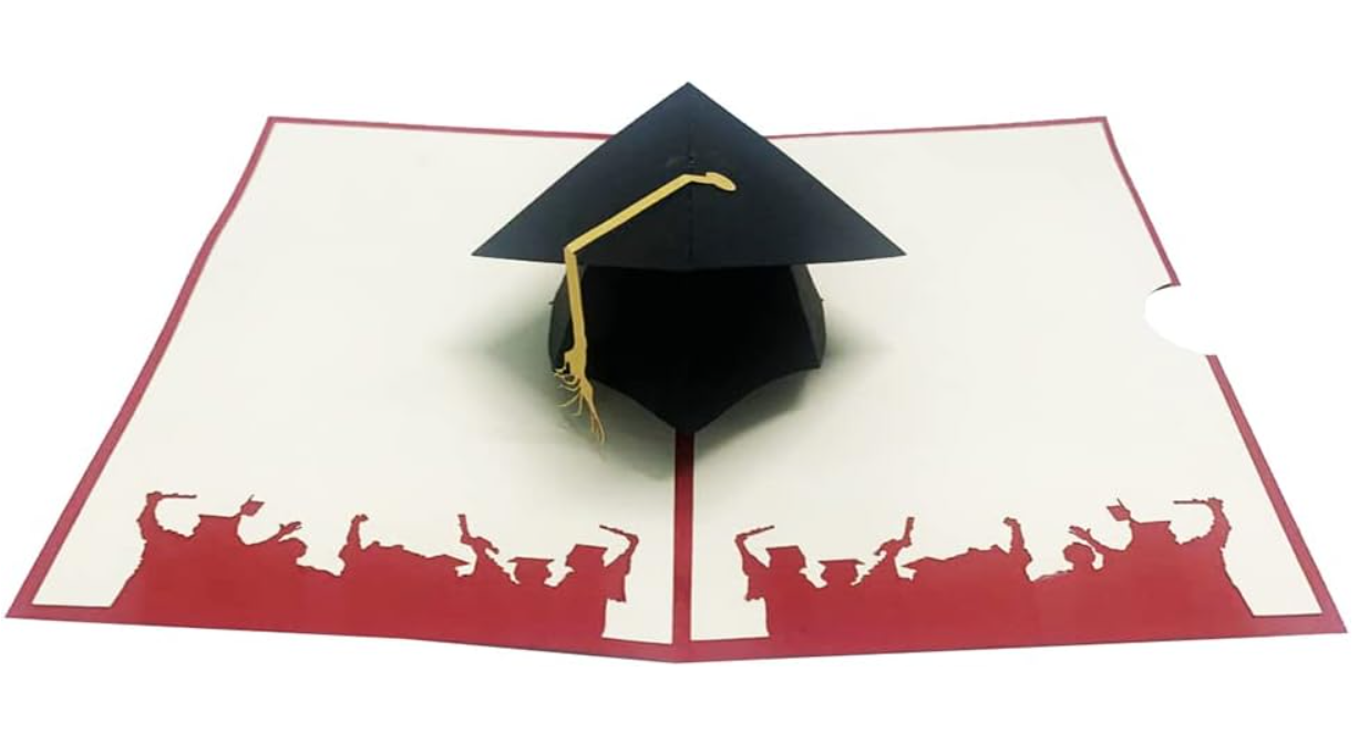 Biglietto Augurale Origami Tocco Laurea