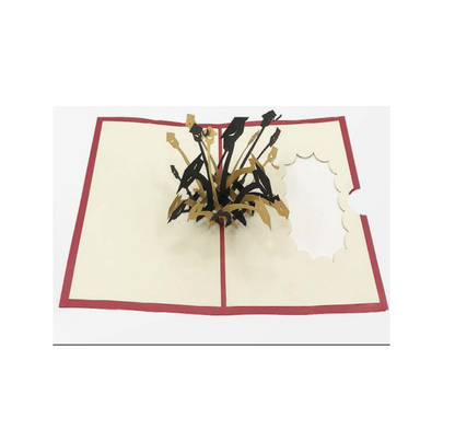 Biglietto Augurale Origami Laurea Lancio del Tocco