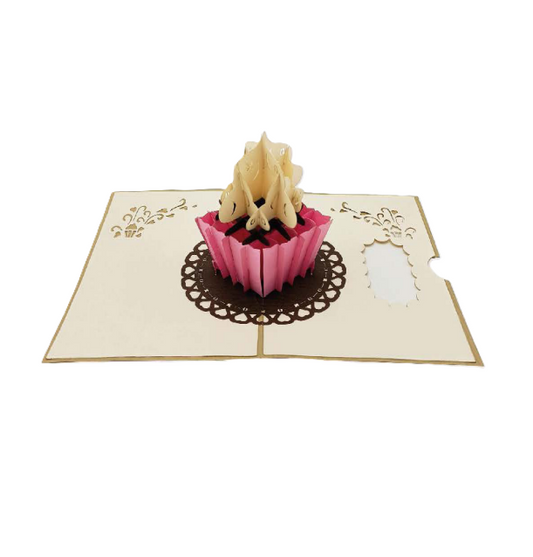 Biglietto Augurale Origami Cup Cake