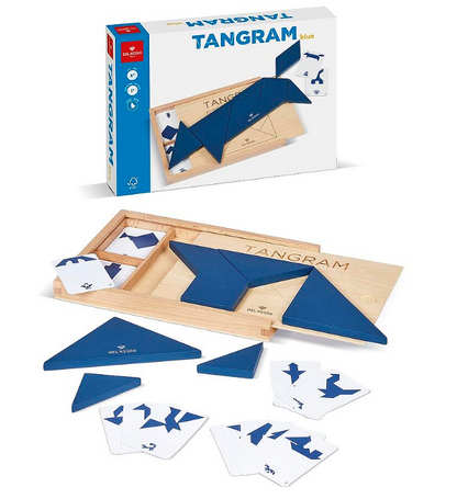 Gioco Tangram Blu