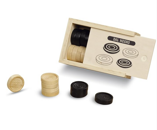 Set Pedine in Legno 28mm Dal Negro