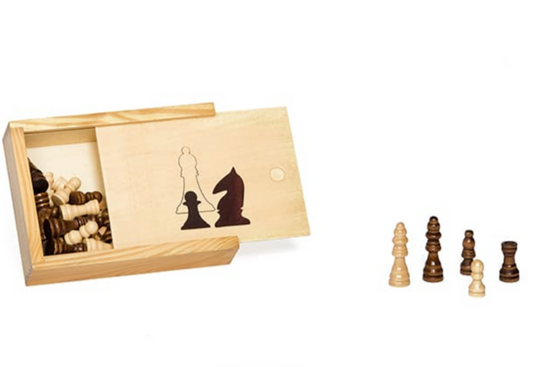 Set Scacchi Legno 76mm Dal Negro