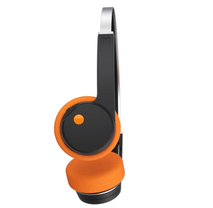 Cuffie anni 80  Mondo Freestyle Defunc wireless nere - arancio