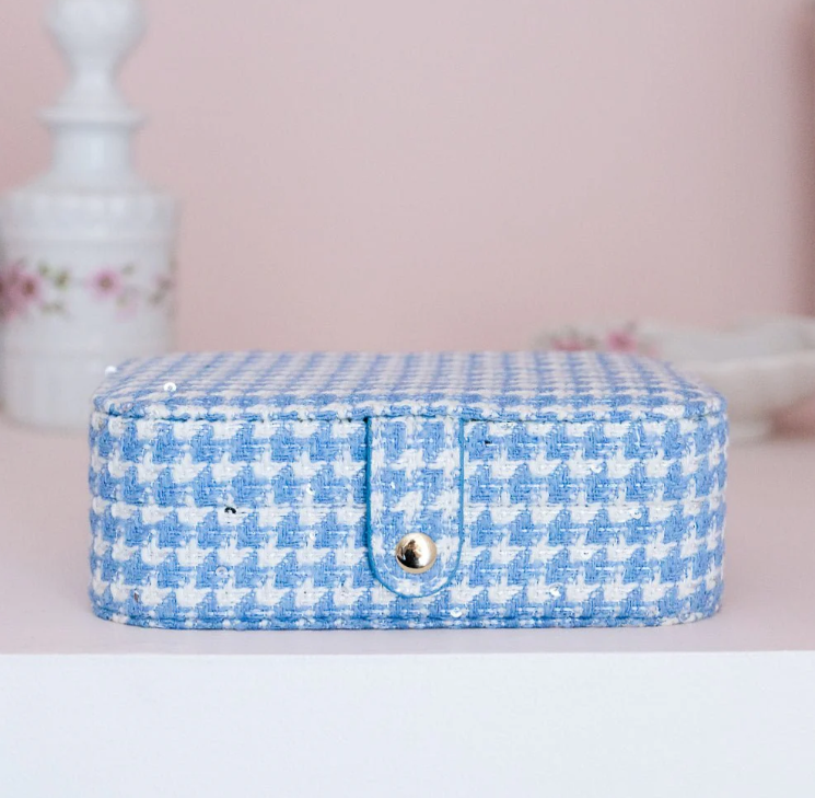 Portagioie Brigitte - Tweed Blu Maison Scarlett