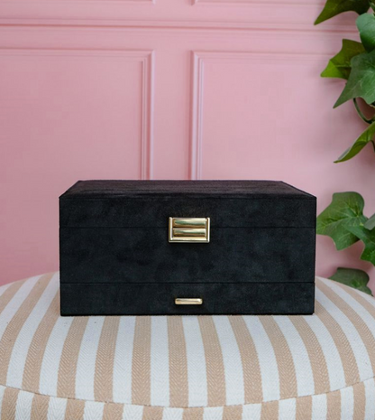 Portagioie Denise - Velluto Nero Maison Scarlett