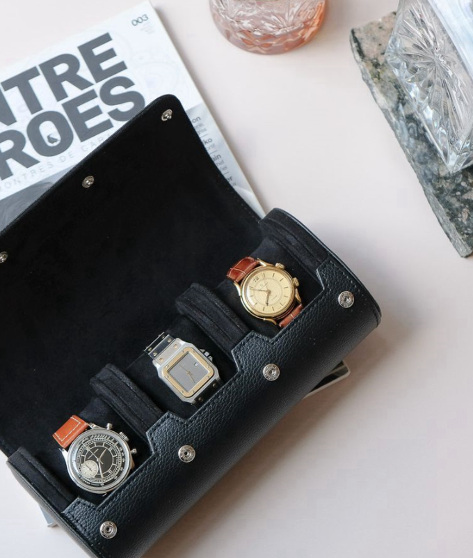 Custodia per orologi - James - 3 posti Nero Maison Scarlett