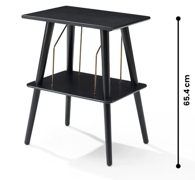 Mobiletto per Giradischi Legno Manchester Black