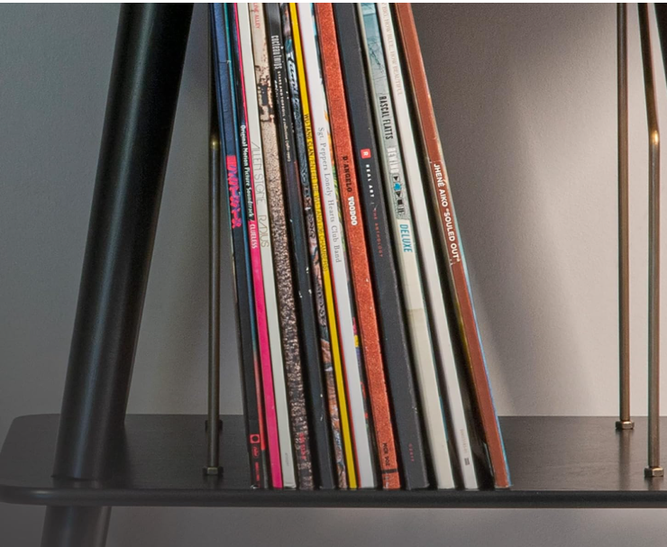 Mobiletto per Giradischi Legno Manchester Black