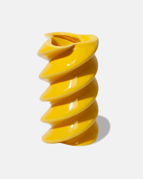 Vaso in ceramica a forma di pasta Fusilli Dolce Vita Collection